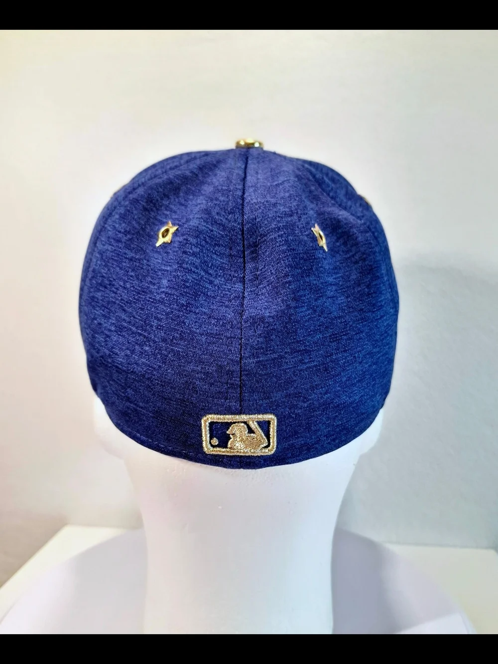 New Era Blue Snapback Hat with Gold LA Logo